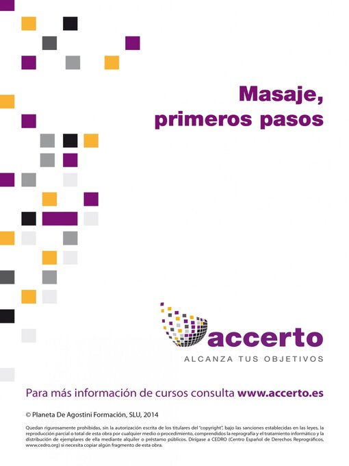 Title details for Masaje, primeros pasos by Accerto - Available
